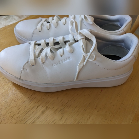 Cole Haan Grand Crosscourt Traveler White Men's 8 Leather Oxford Sneaker C36656 - Picture 2 of 9